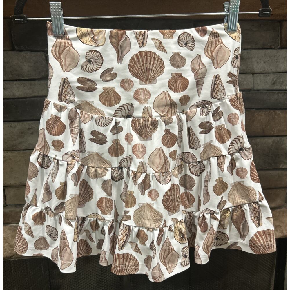 Women’s SMITH & QUINN Seashells Tiered Skort Size S *B5
